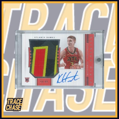 2018-19 Panini National Treasures BK Kevin Huerter Rookie Patch Auto 10/49 RC - Image 1 of 3