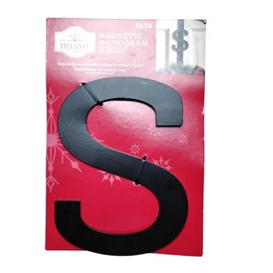 Holiday Time Magnetic Monogram Letter S For Stocking or Wreath Hanger - Picture 1 of 3