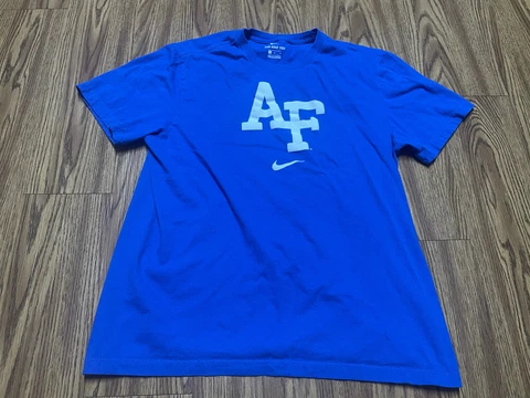 MEN Large Cotton Nike Tee Air Force USA Patriotic Shirt Cover