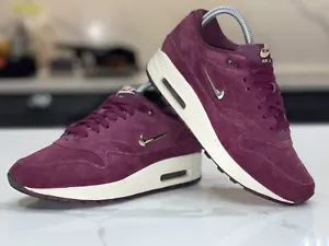 Nike Air Max 1 Premium SC Jewel Bordeaux Burgundy Suede Uk 4 Eur 37.5 AA0512-600 - Picture 1 of 16