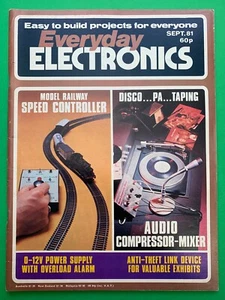 Everyday Electronics September 1981 Easy To Build Projects Magazine - Picture 1 of 3