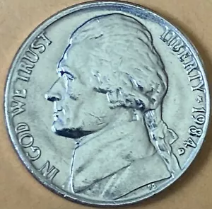 1984 D Nickel. Fat Letters W, Double Die Error on observe Liberty, High Gloss - Picture 1 of 6