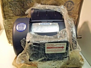 NIB Leeson 113922.00 Model M6C14FC6F AC Motor: 1/2HP, 110/240V, 50Hz,1425 RPM - Picture 1 of 6