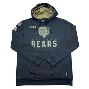 Nike Herren Chicago Bears Salute To Service Hoodie Camouflage Schwarz Gr. L *DEFEKT - Bild 1 von 15