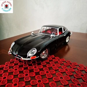 JAGUAR E TYPE 1/18 NERA DIABOLIK BBURAGO SCALA 1:18 COUPE 1961 CUSTOM BLACK RARA - Foto 1 di 10