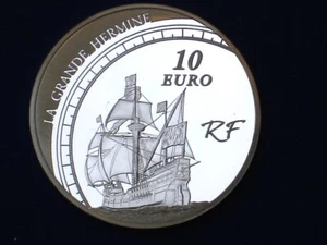 France 10€ Silver Proof 2011 Great Explorers Jacques Cartier KM#1795 .900Ag - Picture 1 of 2
