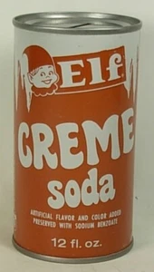 ELF CREMA SODA HOPKINS MINNESOTA ACERO POP BANCO ALREDEDOR DE 1970 - Imagen 1 de 4