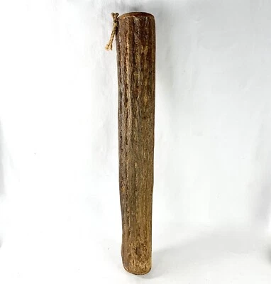 VINTAGE TRIBAL RAIN STICK- HOLLOW WOOD NOISE MAKER- MUSICAL INSTRUMENT 20" - Image 1 of 4