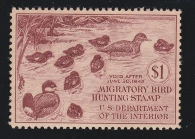 US RW8 $1 Duck Hunting Mint VF OG NH SCV $225 - Image 1 of 2