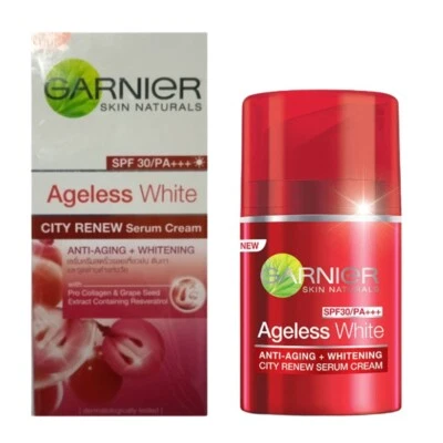Serum Facial Garnier Ageless White ANTI-AGING WHITENING Cream SPF30 PA+++ 50 ml - Image 1 of 4