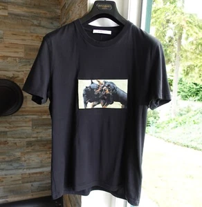 GIVENCHY SHIRT L logo black cuban fit tshirt t rottweiler patch - Bild 1 von 9
