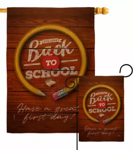 Erster Schultag Buralp Garten Flagge Bildung Deko Geschenk Hof Banner - Bild 1 von 19