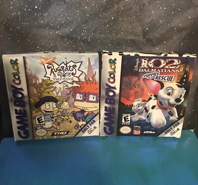 Gameboy Color Rugrats In Paris & 102 Dálmatas Completo En Caja Usado Foto 1 de 4