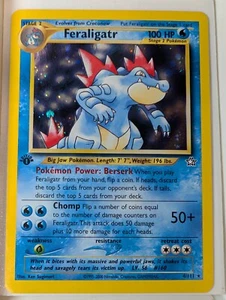 1st Edition Feraligatr 5/111 Neo Genesis - Pokemon Holo Foil Rare Nice! - Picture 1 of 2