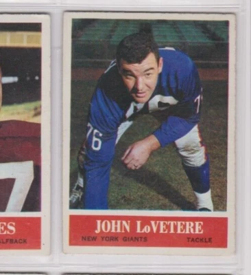 1964 Philadelphia John LoVetere #120 New York Giants EX+ - Image 1 of 3