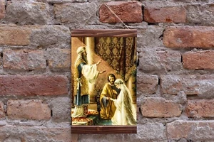 Wedding of Joseph and Mary Wedding Gift, Anniversary Gift  Canvas Art  Print - Picture 1 of 10