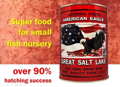 425g Premium Brine Shrimp Egg Artemia Cysts American Eagle USA Killifish Nursery - Image 1 of 4