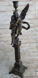 Figura estatua de bronce escultura ángel ""Psique y Eros"" decoración desnuda venta - Imagen 1 de 7