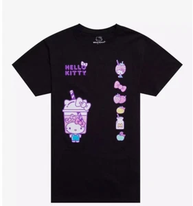 Hello Kitty Sanrio Cute Bubble T-Shirt Top Unisex Cat Kawaii Cute 3X Black New - Picture 1 of 2