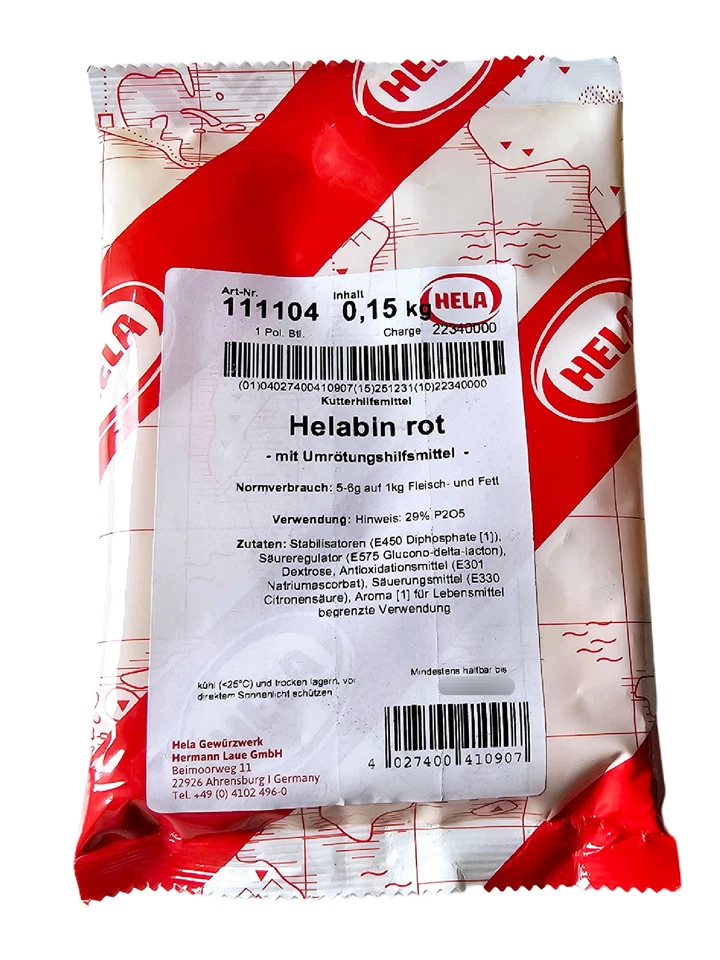 HELA GEWÜRZWERK HERMANN LAUE GMBH Hela Cutter Ausili Helabin Rosso con Arrossamento 150g