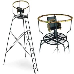 Muddy 16' Liberty Tripod Stand Hunting Gear with Flex Tek Seat Hunting Chair - Picture 1 of 9