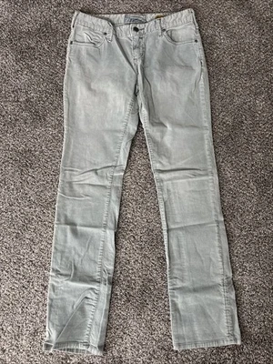 Calça feminina Anthropologie Pilcro And The Letterpress cinza verde veludo nº 29 - Imagem 1 de 4