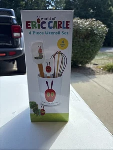Die sehr hungrige Raupe Küche 4-teiliges Utensilienset Eric Carle Lehrer Geschenk - Bild 1 von 3