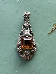 Collar Colgante Plata Años 830 Noruega Noruego Vintage Estate 1661 - Imagen 1 de 8
