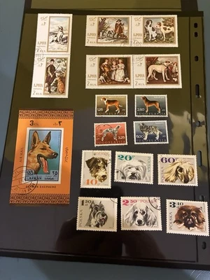 Dogs 🐕 On Stamps Poland, Ajman & Yugoslavia CTO - Image 1 of 4