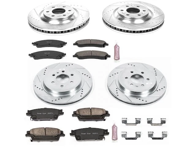 Kit de pastillas de freno y rotor delanteras y traseras para 04-09 Cadillac SRX FD43J3 Foto 1 de 1
