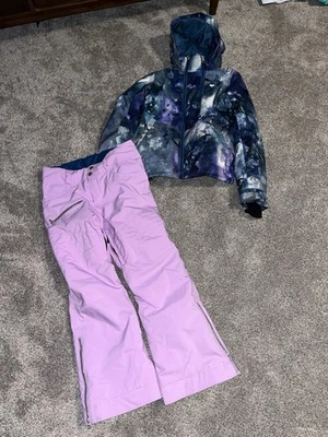 Obermeyer Niñas Jóvenes Adolescentes 14/16 Nieve Esquí Snowboard Conjunto de 2 Piezas Chaqueta Pantalones Foto 1 de 4