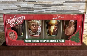 Una storia di Natale da collezione serie Bicchiere da pinta confezione da 4 nuovi con scatola - Foto 1 di 6