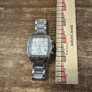 Bulova 96R163 Diamonds Accent Wrist Watch Women’s Working New Battery As Is Read - Picture 1 of 20