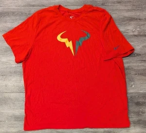 Nike Dri-Fit T-Shirt US Open Tennis "Vamos Bull" Rafael Nadal Red XXL DJ2582-673 - Picture 1 of 7