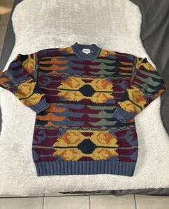 Vintage Union Bay Herren Mehrfarbig Y2K Pullover Größe Medium Strick - Bild 1 von 7