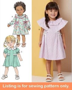 SEWING PATTERN Girls Clothing Clothes Dress Vintage Retro Sundress Toddler 7032 - Picture 1 of 3