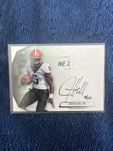 2019 Hit Next Level Signatures Justice Hill Auto 18/25 - Picture 1 of 2