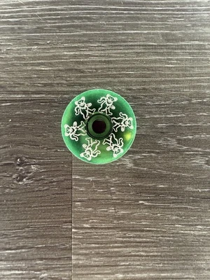Dancing Bear Headset Stem Top Cap 1 1/8 Grateful Dead Green - Image 1 of 2