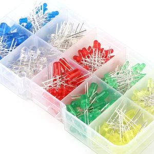 Kit de diodos surtidos 300 piezas 3 mm 5 mm luz LED blanco amarillo rojo azul verde ♫ - Imagen 1 de 10