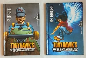 Two Tony Hawk 900 Revolution Books #11 Flipside & #12 Recharged Library Copies - Picture 1 of 10