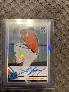 2019 DONRUSS OPTIC LUIS ORTIZ AUTO BALTIMORE RRS-LO RATED ROOKIE - Picture 1 of 1