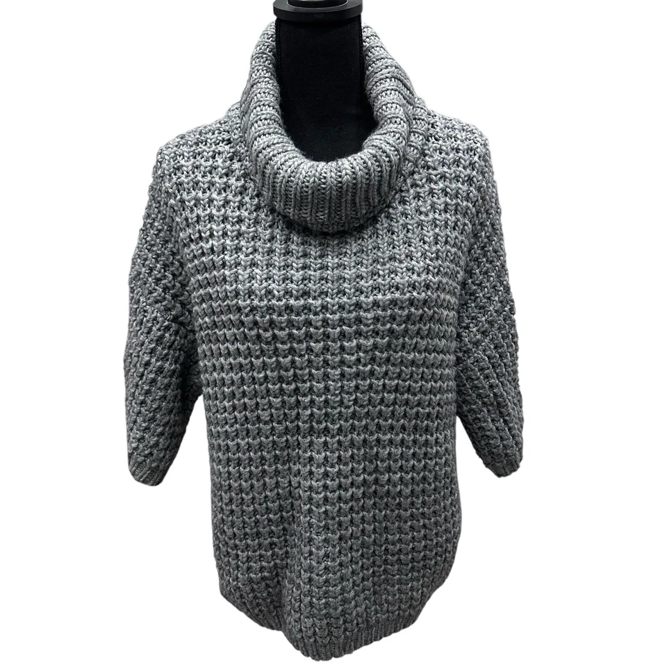 Много от Tracy Reese размер большой Anthropologie туника свитер коренастый трикотажа шерсти Bl - Изображение 1 из 4