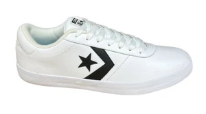 Scarpa singola destra Converse All Star OX Point bianco nero pelle amputato taglia 10 - Foto 1 di 7