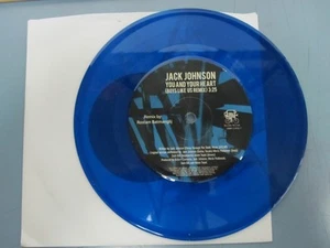 JACK JOHNSON 2010 YOU AND YOUR HEART Remix BLAU VINYL GEÄTZT 45 Neu aus altem Lagerbestand - Bild 1 von 2