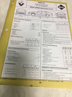 Enchufe Automoción Renault Safrane Gasolina 2.0 2.2 Edición 1993 - Imagen 1 de 4