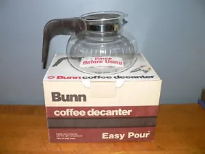 New in Open Box BUNN Easy Pour Coffee Decanter Etched Glass Coffee Pot Carafe - Picture 1 of 2
