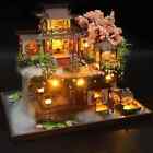 Zrób to sam Drewniany miniaturowy zestaw budowlany Domki dla lalek z meblami Zabawki na prezenty świąteczne