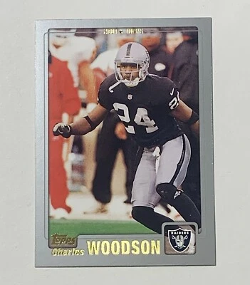 2001 Topps Charles Woodson #12 Oakland Raiders - Image 1 of 2
