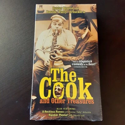 The Cook and Other Treasures (VHS, 2003) Sealed New Buster Keaton Comedy Film - Image 1 of 4