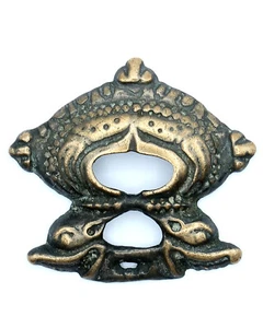 Ancienne boucle ornée de makaras मकर Thokcha Thogchag "Tombé du ciel" Tibet 18e - Imagen 1 de 8